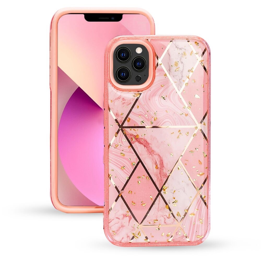 Pink Geometric Shapes Case iPhone 13 Pro Max